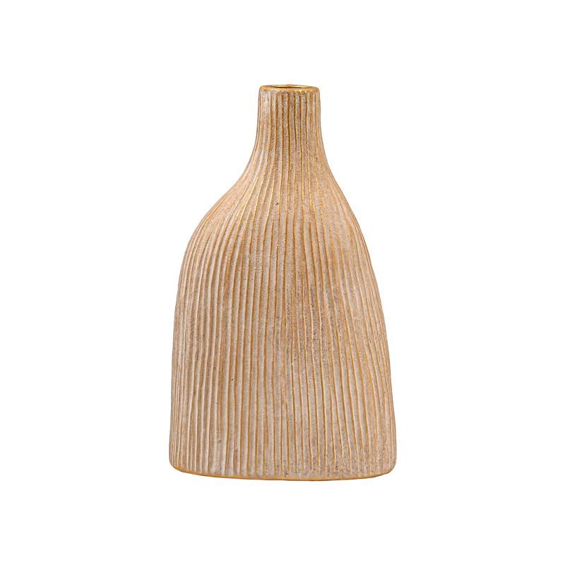 ΚΕΡΑΜΙΚΟ ΒΑΖΟ Fylliana FL20071 ΑΝΤΙΚΕ ΧΡΥΣΟ ΧΡΩΜΑ 22x14x38εκ