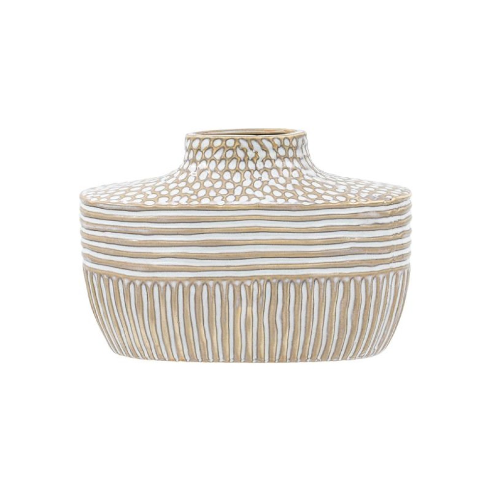 ΚΕΡΑΜΙΚΟ BAZO Fylliana FL23764 ΜΠΕΖ-ΛΕΥΚΟ ΧΡΩΜΑ 31x11x20εκ