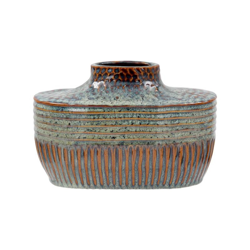 ΚΕΡΑΜΙΚΟ BAZO Fylliana FL23764 ΠΡΑΣΙΝΟ-ΚΑΦΕ ΧΡΩΜΑ 31x11x20εκ