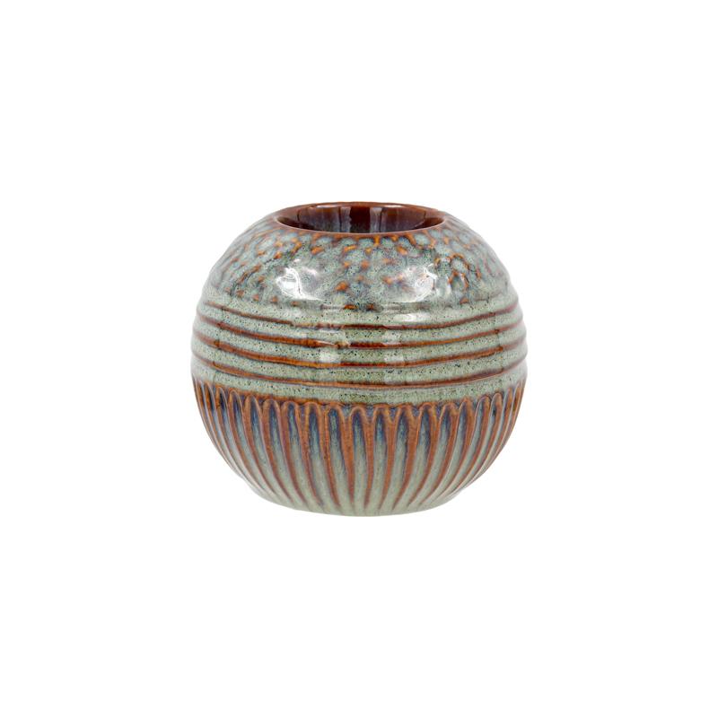 ΚΕΡΑΜΙΚΟ ΡΕΣΩ Fylliana FL23761 ΠΡΑΣΙΝΟ-ΚΑΦΕ ΧΡΩΜΑ 11x11x10εκ