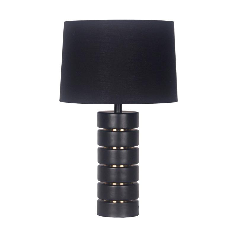 ΕΠΙΤΡΑΠΕΖΙΑ ΛΑΜΠΑ Fylliana FL24575 ΜΕΤΑΛΛΙΚΗ ΜΑΥΡΟ ΧΡΩΜΑ 31x51εκ Ε27