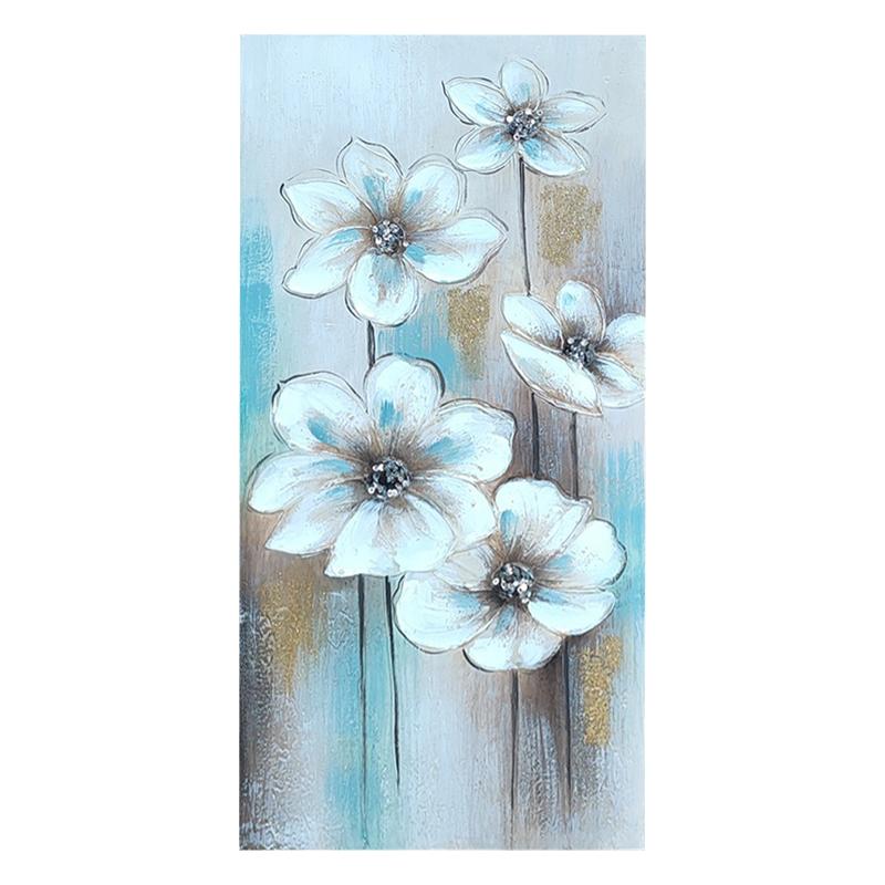 ΠΙΝΑΚΑΣ "Flowers 256B1" ΣΕ ΚΑΜΒΑ ΜΕ ΞΥΛΙΝΟ ΠΛΑΙΣΙΟ 40*3*80 sls