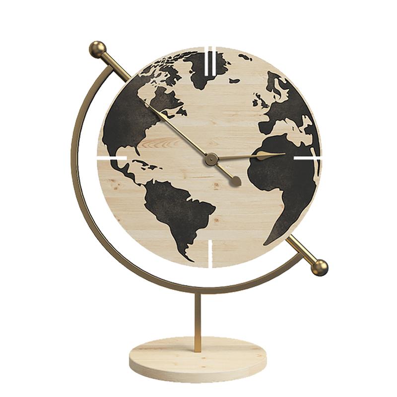 ΕΠΙΤΡΑΠΕΖΙΟ ΡΟΛΟΙ Fylliana "Globe" NATURE ΞΥΛΟ-ΜΕΤΑΛΛΟ 22.5x12x30.5εκ sls