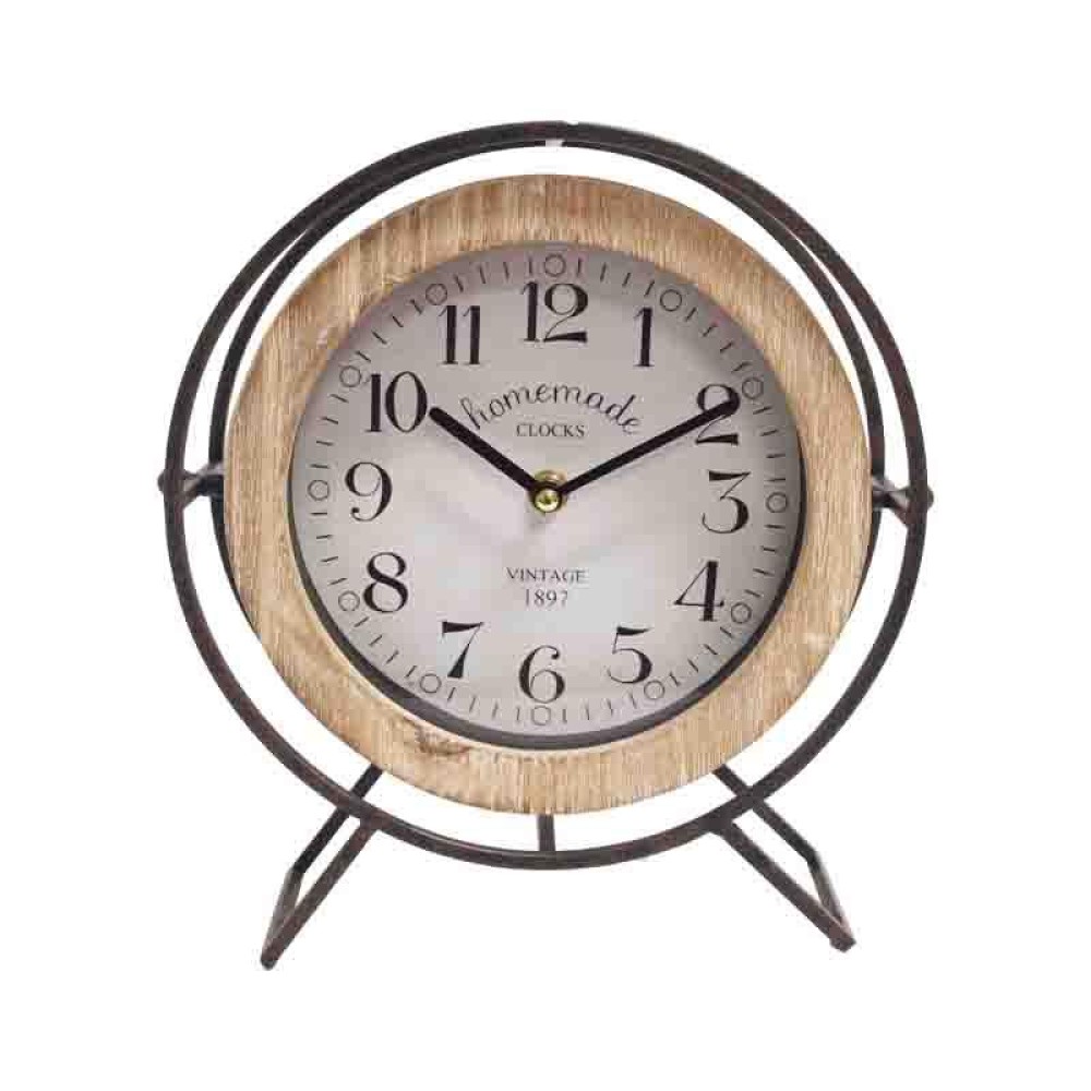 ΕΠΙΤΡΑΠΕΖΙΟ ΡΟΛΟΙ Fylliana "Metal-Wood 018" 25*8*26εκ sls