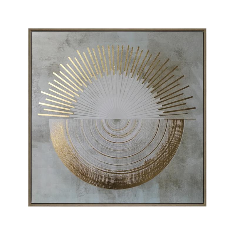 ΚΑΔΡΟ ΣΕ ΚΑΜΒΑ Fylliana "Circle" 232928 80x4x80εκ