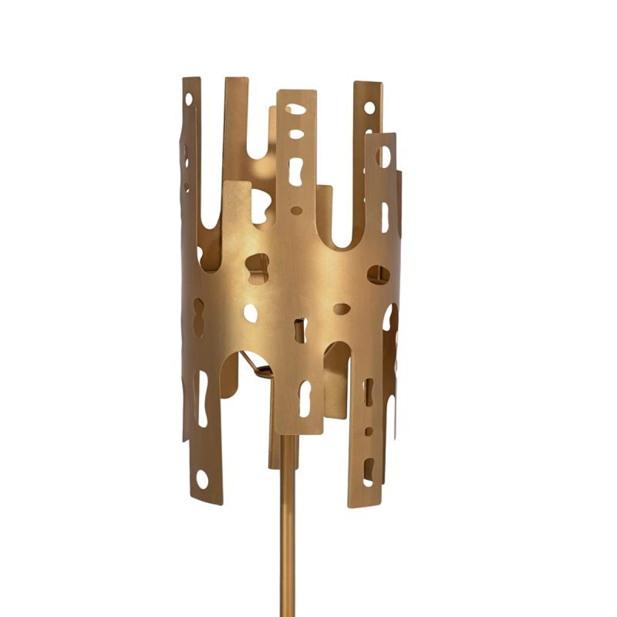 ΜΕΤΑΛΛΙΚΗ ΛΑΜΠΑ ΔΑΠΕΔΟΥ Fylliana FL630269 ΧΡΥΣΟ-ΜΑΥΡΟ ΧΡΩΜΑ 28x156εκ