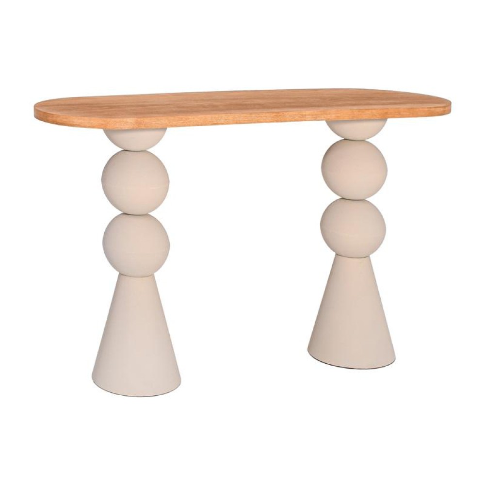 ΚΟΝΣΟΛΑ Fylliana FL620486 ΦΥΣΙΚΟ-ΚΡΕΜ ΧΡΩΜΑ 120x40x77εκ