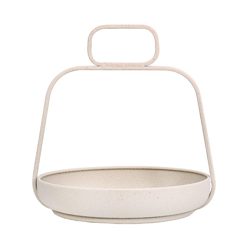 ΜΕΤΑΛΛΙΚΟΣ ΔΙΣΚΟΣ Fylliana FL620327 ΚΡΕΜ ΧΡΩΜΑ 26x25x27εκ