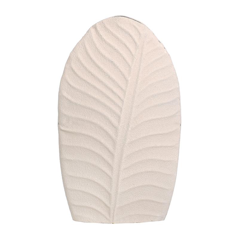 ΜΕΤΑΛΛΙΚΟ ΒΑΖΟ Fylliana FL610550 ΚΡΕΜ ΧΡΩΜΑ 18x10x30εκ