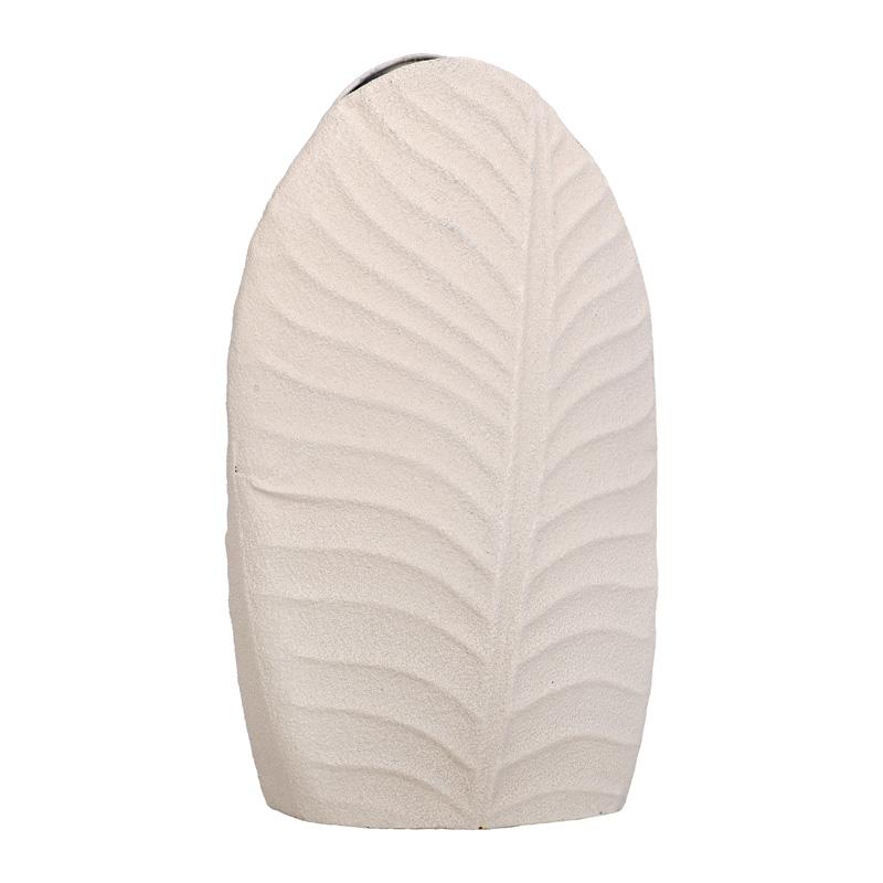 ΜΕΤΑΛΛΙΚΟ ΒΑΖΟ Fylliana FL610550 ΚΡΕΜ ΧΡΩΜΑ 18x10x30εκ