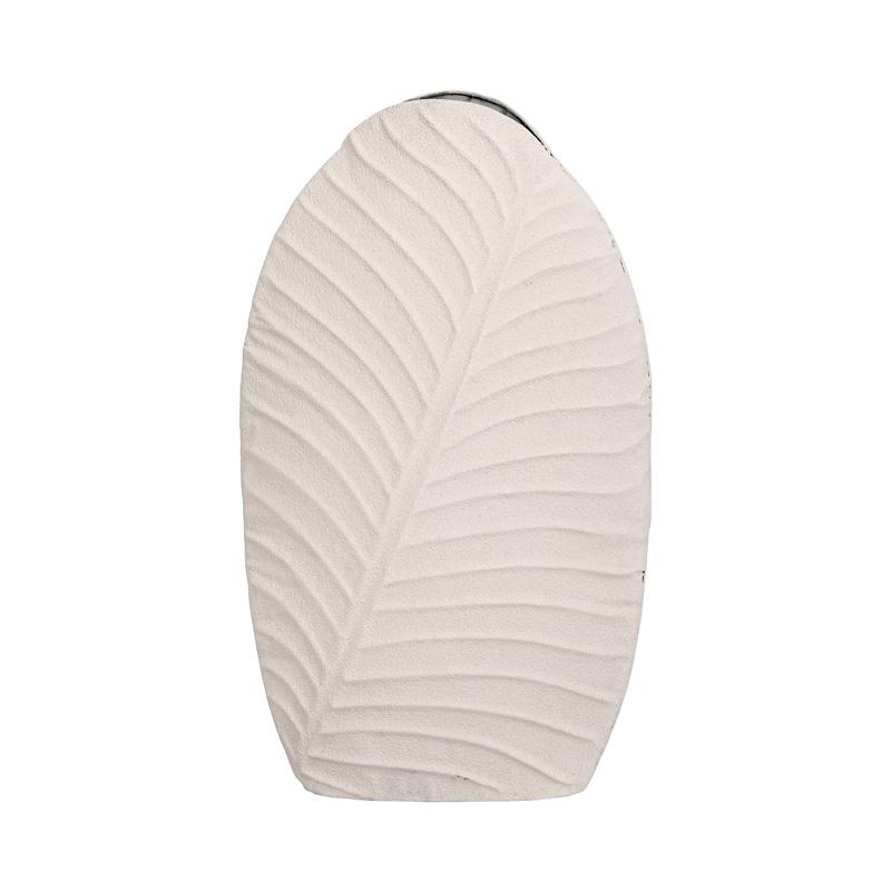 ΜΕΤΑΛΛΙΚΟ ΒΑΖΟ Fylliana FL610551 ΚΡΕΜ ΧΡΩΜΑ 18x10x30εκ