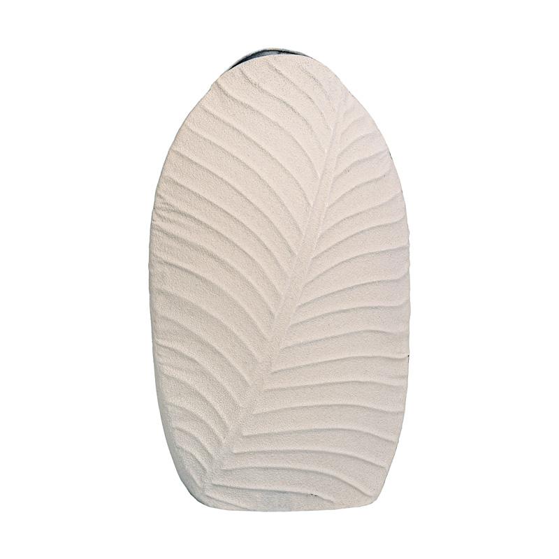 ΜΕΤΑΛΛΙΚΟ ΒΑΖΟ Fylliana FL610551 ΚΡΕΜ ΧΡΩΜΑ 18x10x30εκ