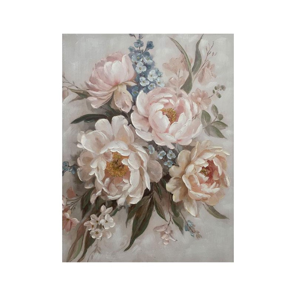 ΠΙΝΑΚΑΣ ΣΕ ΚΑΜΒΑ Fylliana "Flower 37588" ΜΠΕΖ-ΡΟΖ-ΛΕΥΚΟ 90x3x120εκ