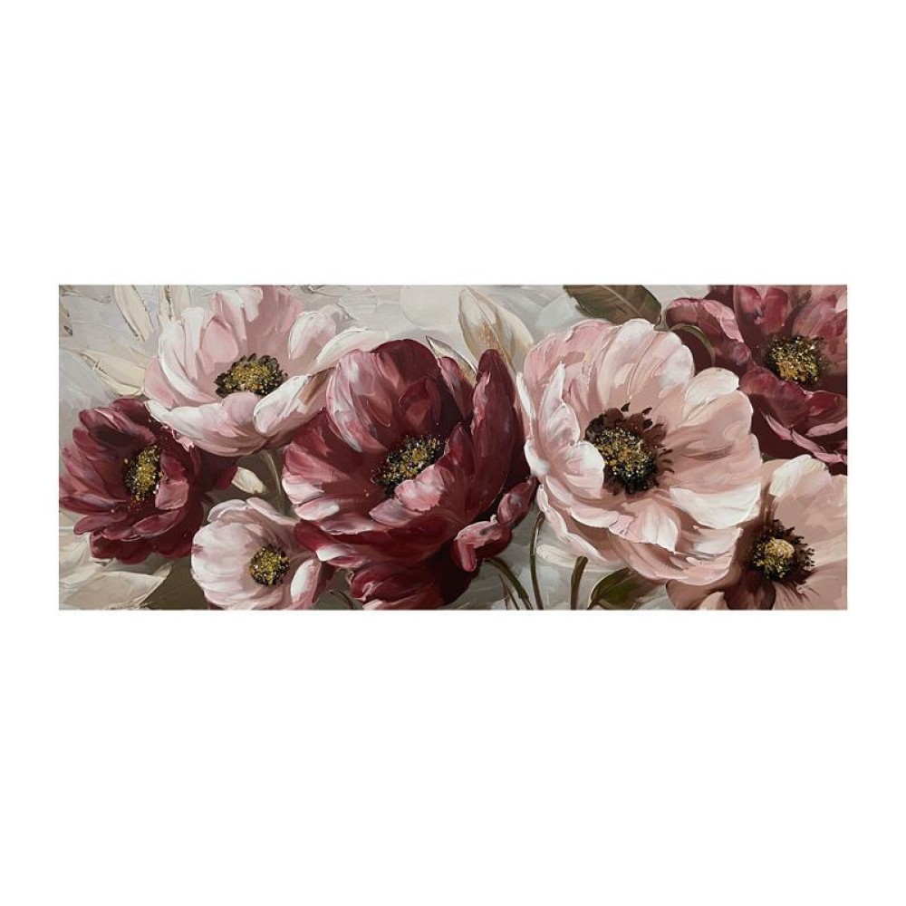 ΠΙΝΑΚΑΣ ΣΕ ΚΑΜΒΑ Fylliana "Flower 36315" ΜΠΕΖ-ΡΟΖ-ΛΕΥΚΟ 150x3x60εκ