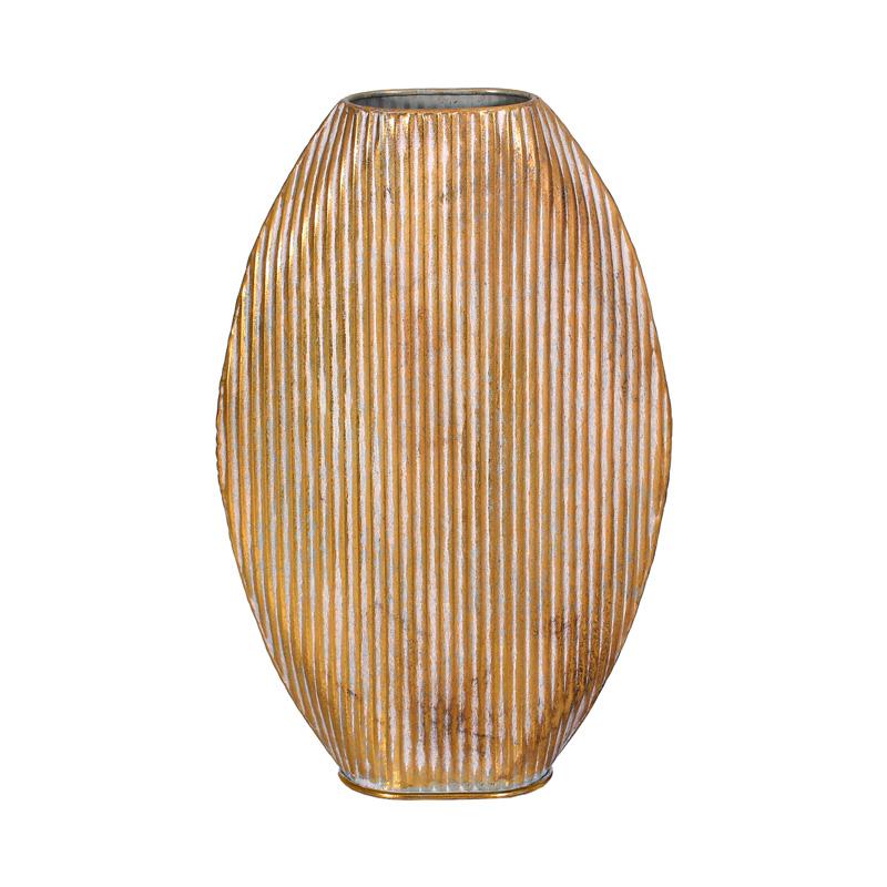 ΜΕΤΑΛΛΙΚΟ ΕΠΙΤΡΑΠΕΖΙΟ ΔΙΑΚΟΣΜΗΤΙΚΟ ΒΑΖΟ Fylliana FL0250 ΧΡΥΣΟ ΧΡΩΜΑ 31x10x49εκ