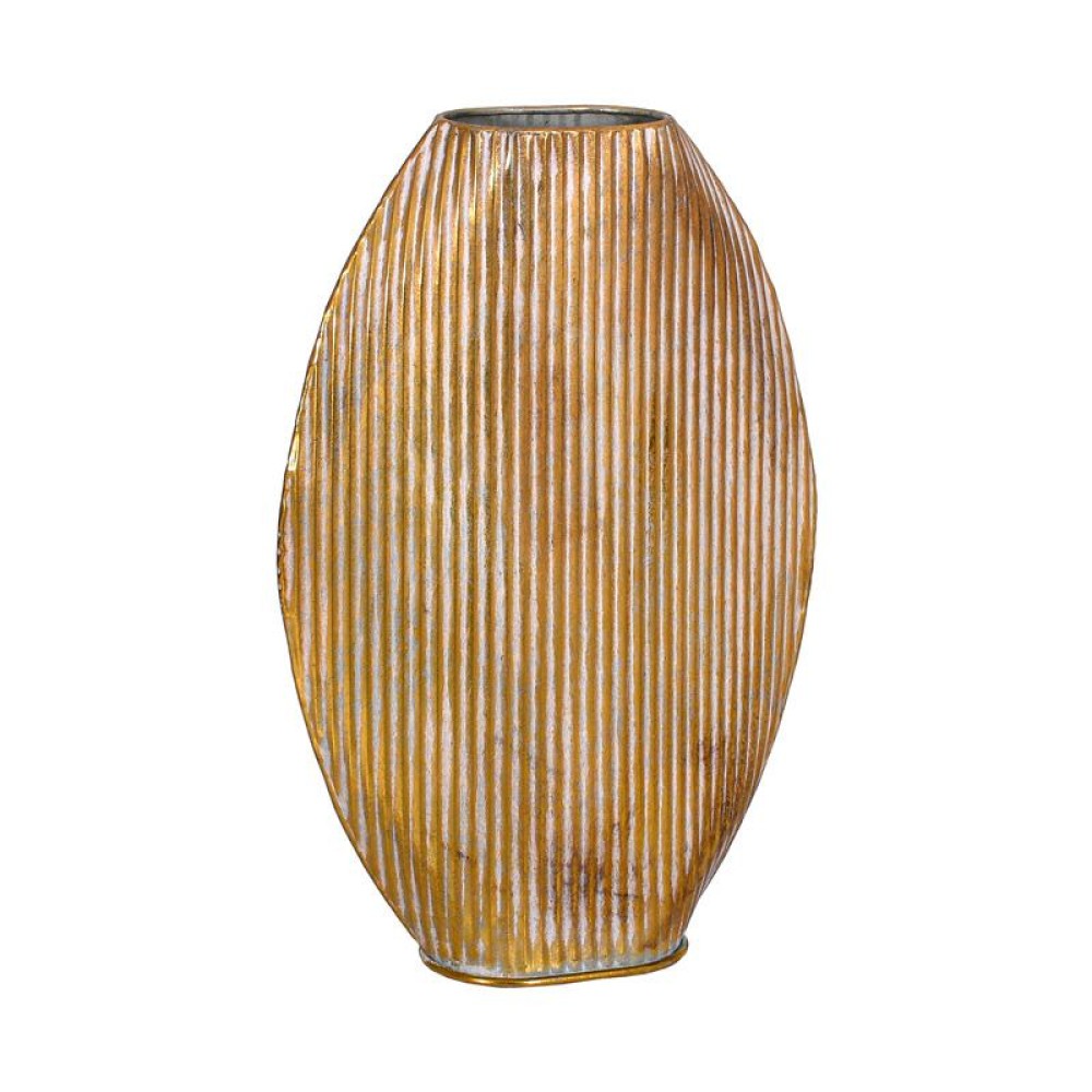 ΜΕΤΑΛΛΙΚΟ ΕΠΙΤΡΑΠΕΖΙΟ ΔΙΑΚΟΣΜΗΤΙΚΟ ΒΑΖΟ Fylliana FL0250 ΧΡΥΣΟ ΧΡΩΜΑ 31x10x49εκ