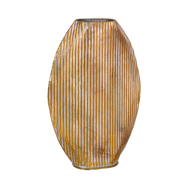 ΜΕΤΑΛΛΙΚΟ ΕΠΙΤΡΑΠΕΖΙΟ ΔΙΑΚΟΣΜΗΤΙΚΟ ΒΑΖΟ Fylliana FL0250 ΧΡΥΣΟ ΧΡΩΜΑ 31x10x49εκ