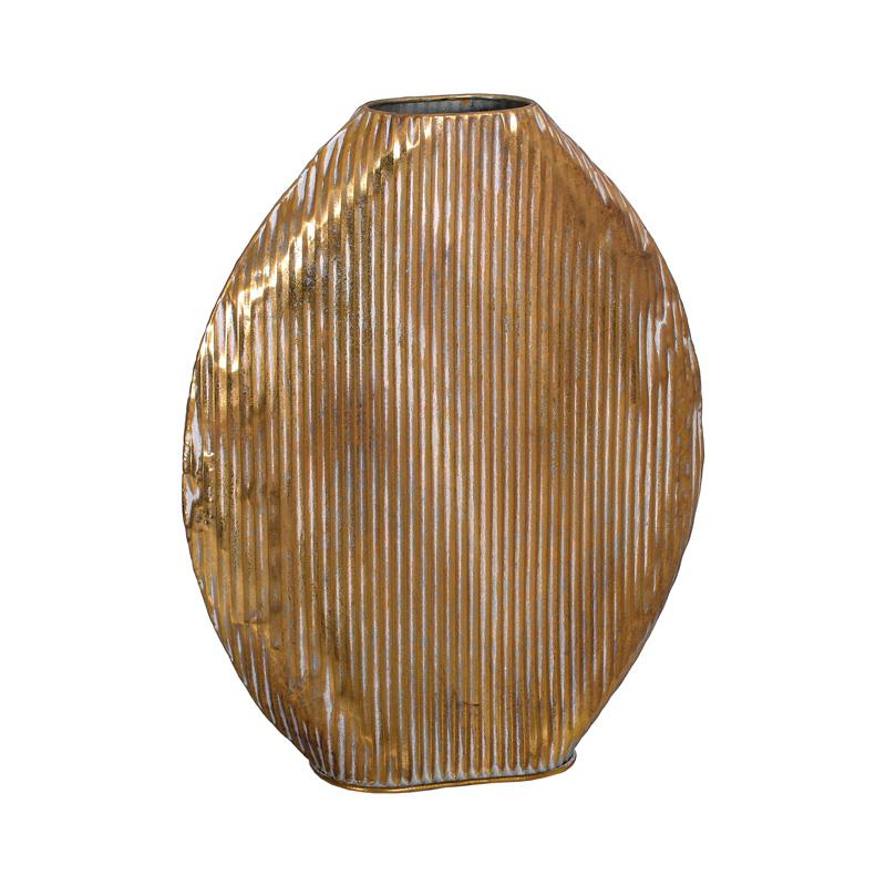 ΜΕΤΑΛΛΙΚΟ ΕΠΙΤΡΑΠΕΖΙΟ ΔΙΑΚΟΣΜΗΤΙΚΟ ΒΑΖΟ Fylliana FL0248 ΧΡΥΣΟ ΧΡΩΜΑ 40x11x54εκ