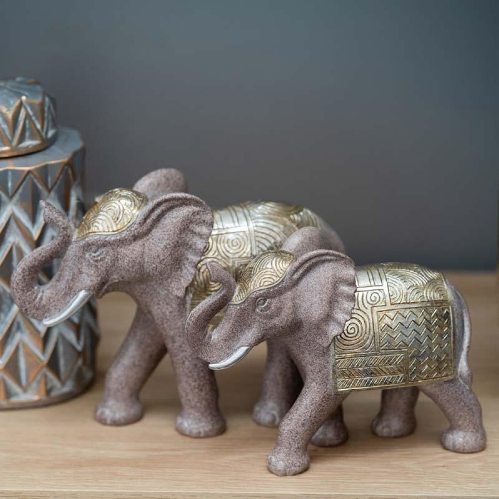 ΣΕΤ 2 ΕΛΕΦΑΝΤΕΣ ΔΙΑΚΟΣΜΗΤΙΚΟΙ 98184 ΧΡΩΜΑ ELEPHANT 26.4*10*19