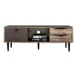 ΕΠΙΠΛΟ ΤΗΛΕΟΡΑΣΗΣ Fylliana "Home" ΜΑΥΡΟ ΜΕ GREY OAK 120*39.5*45