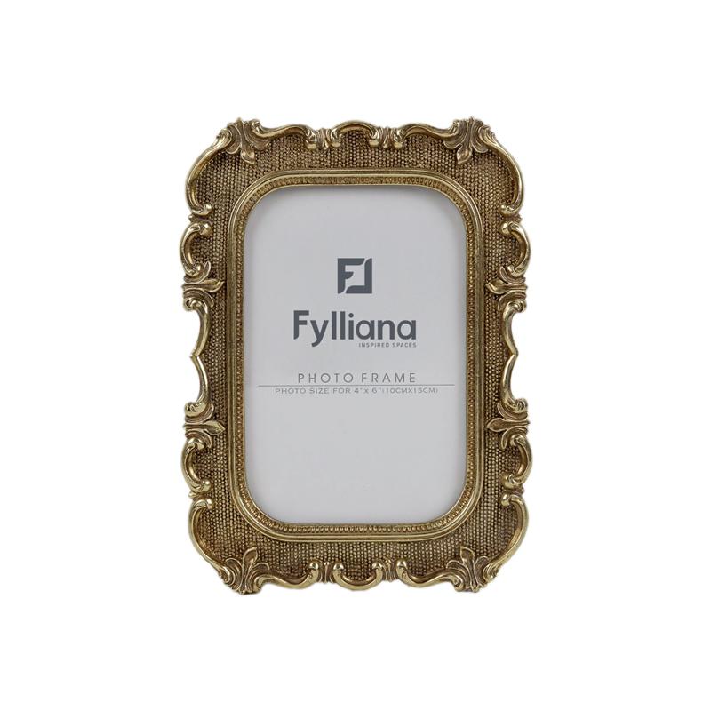 ΚΟΡΝΙΖΑ Fylliana FL0172 10x15 ΧΡΥΣΟ ΧΡΩΜΑ 15x2x20εκ