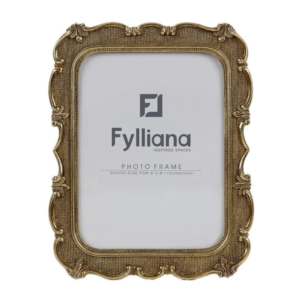 ΚΟΡΝΙΖΑ Fylliana FL0174 15x20 ΧΡΥΣΟ ΧΡΩΜΑ 21x2x26εκ