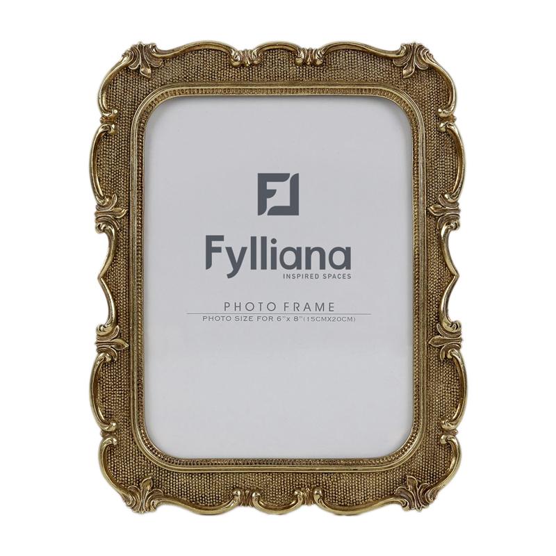 ΚΟΡΝΙΖΑ Fylliana FL0174 15x20 ΧΡΥΣΟ ΧΡΩΜΑ 21x2x26εκ
