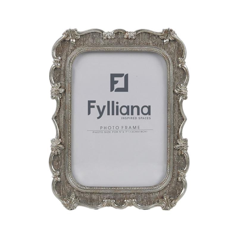 ΚΟΡΝΙΖΑ Fylliana FL0173 13x18 ΑΣΗΜΙ ΧΡΩΜΑ 17x2x23εκ