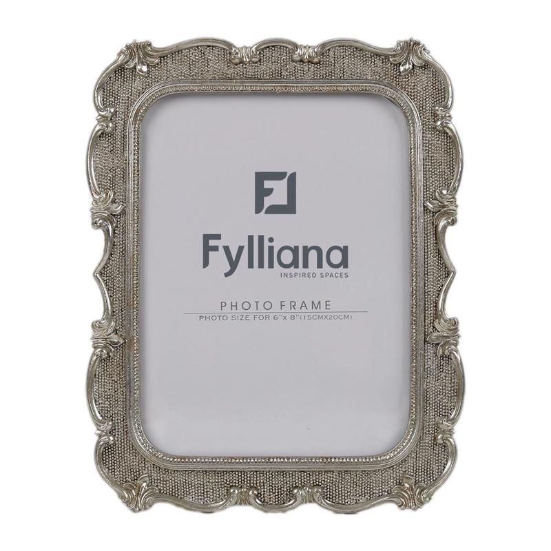ΚΟΡΝΙΖΑ Fylliana FL0174 15x20 ΑΣΗΜΙ ΧΡΩΜΑ 21x2x26εκ