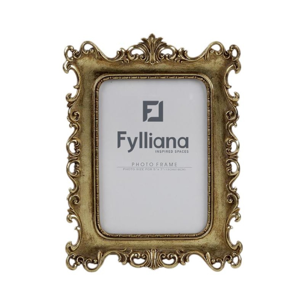 ΚΟΡΝΙΖΑ Fylliana FL0332 13x18 ΧΡΥΣΟ ΧΡΩΜΑ 19x3x26εκ