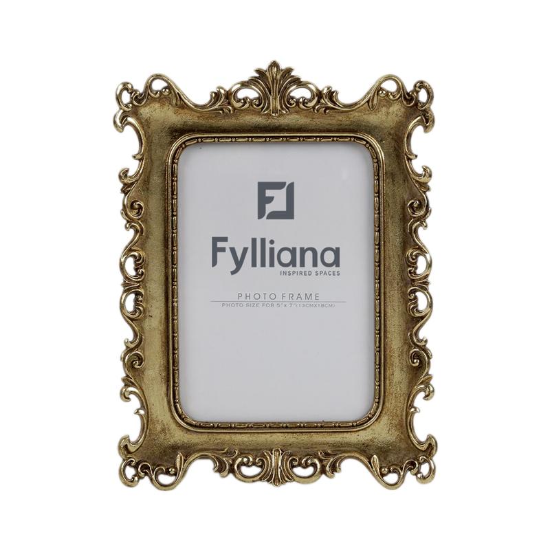 ΚΟΡΝΙΖΑ Fylliana FL0332 13x18 ΧΡΥΣΟ ΧΡΩΜΑ 19x3x26εκ
