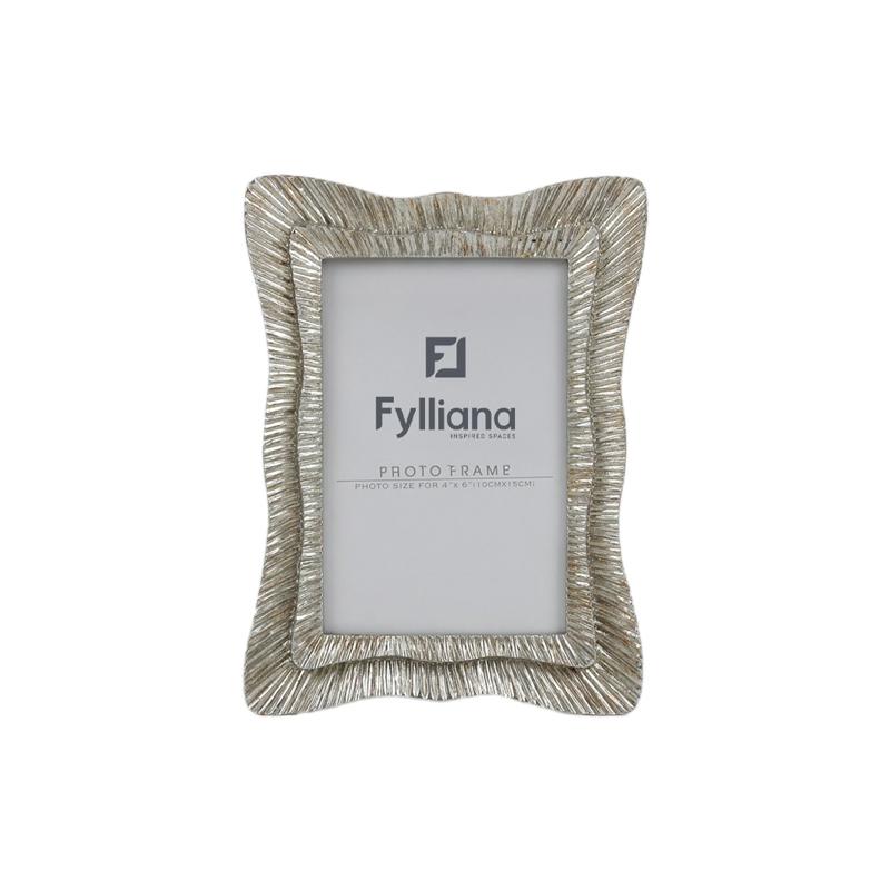 ΚΟΡΝΙΖΑ Fylliana FL0204 10x15 ΑΣΗΜΙ ΧΡΩΜΑ 15x2x20εκ