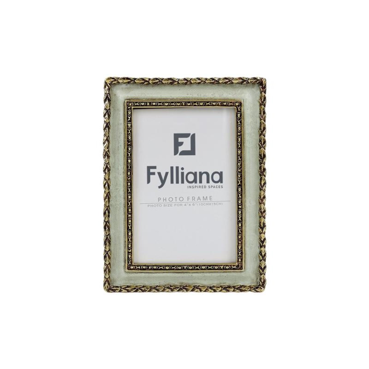 ΚΟΡΝΙΖΑ Fylliana FL0388 10x15 ΧΡΥΣΟ-ΑΝΤΙΚΕ ΠΡΑΣΙΝΟ ΧΡΩΜΑ 15x2x20εκ
