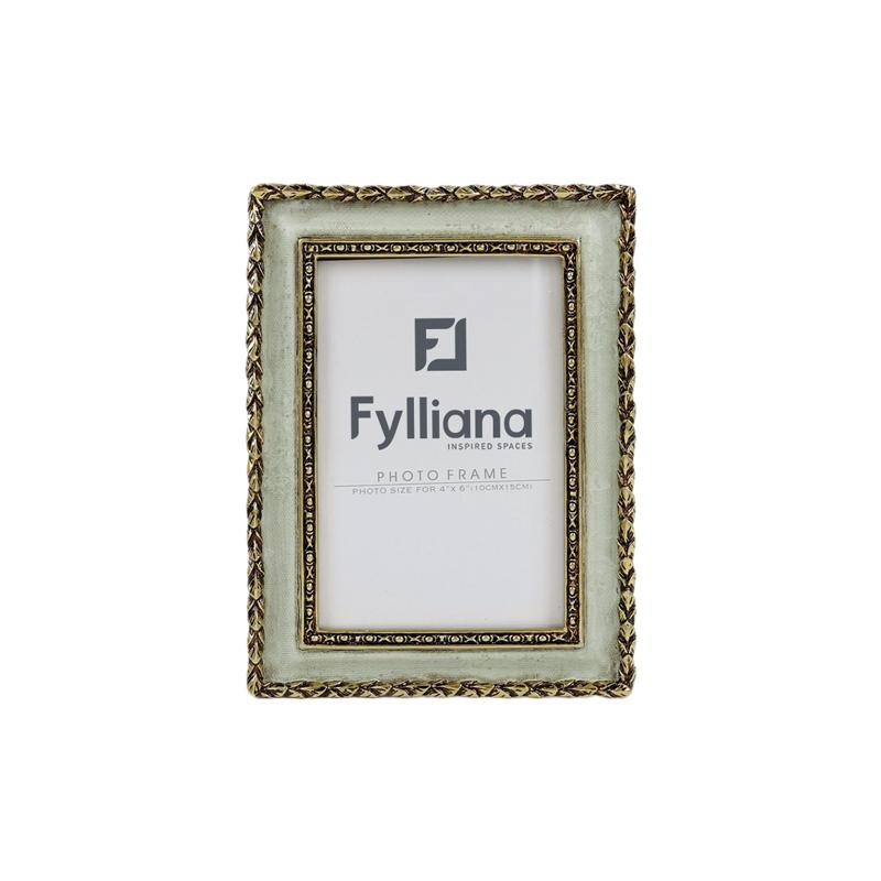 ΚΟΡΝΙΖΑ Fylliana FL0388 10x15 ΧΡΥΣΟ-ΑΝΤΙΚΕ ΠΡΑΣΙΝΟ ΧΡΩΜΑ 15x2x20εκ