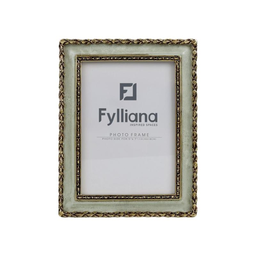 ΚΟΡΝΙΖΑ Fylliana FL0389 13x18 ΧΡΥΣΟ-ΑΝΤΙΚΕ ΠΡΑΣΙΝΟ ΧΡΩΜΑ 18x2x23εκ