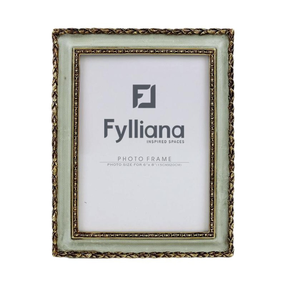 ΚΟΡΝΙΖΑ Fylliana FL0390 15x20 ΧΡΥΣΟ-ΑΝΤΙΚΕ ΠΡΑΣΙΝΟ ΧΡΩΜΑ 21x2x26εκ