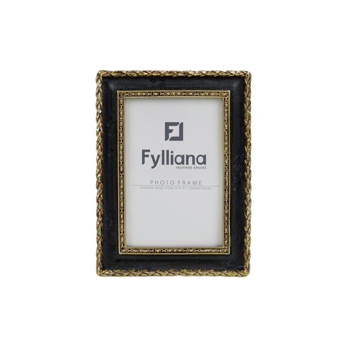 ΚΟΡΝΙΖΑ Fylliana FL0388 10x15 ΧΡΥΣΟ-ΜΑΥΡΟ ΧΡΩΜΑ 15x2x20εκ