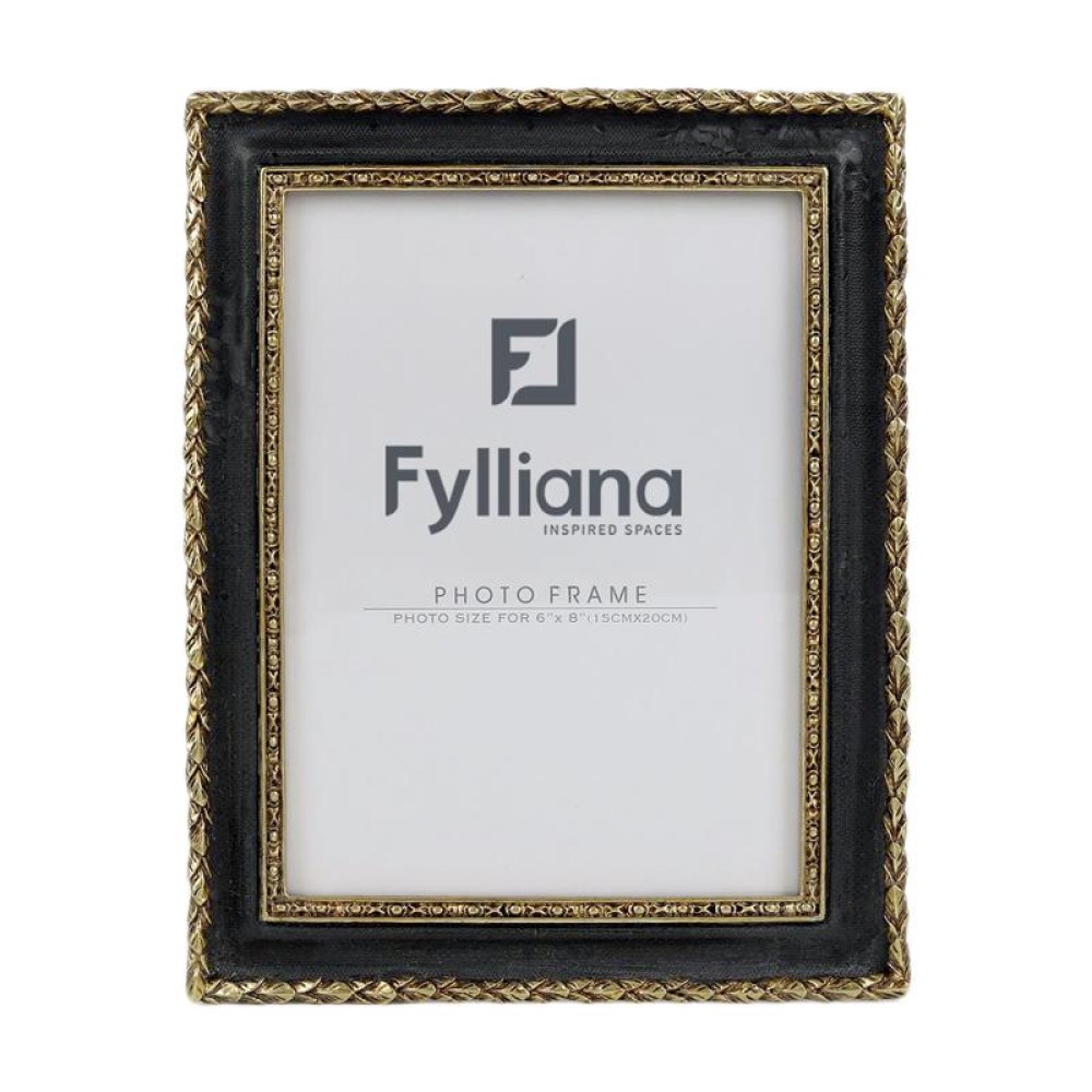 ΚΟΡΝΙΖΑ Fylliana FL0390 15x20 ΧΡΥΣΟ-ΜΑΥΡΟ ΧΡΩΜΑ 21x2x26 εκ