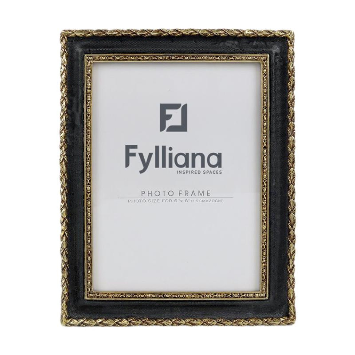 ΚΟΡΝΙΖΑ Fylliana FL0390 15x20 ΧΡΥΣΟ-ΜΑΥΡΟ ΧΡΩΜΑ 21x2x26 εκ