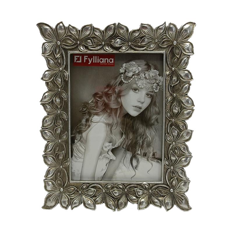 ΚΟΡΝΙΖΑ Fylliana Flower 10x15 ΑΣΗΜΙ ΧΡΩΜΑ 18x2x21,5εκ sls