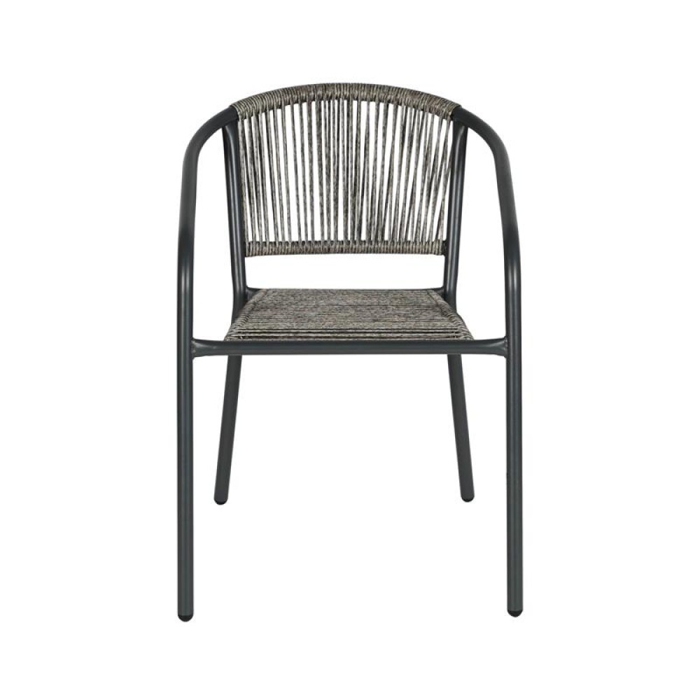 ΠΟΛΥΘΡΟΝΑ ΚΗΠΟΥ Fyllianna FL11465 ΑΠΟ ΣΥΝΘΕΤΙΚΟ RATTAN MΕ ΜΕΤΑΛΛΙΚΟ ΣΚΕΛΕΤΟ ΓΚΡΙ ΧΡΩΜΑ 54x63x74εκ