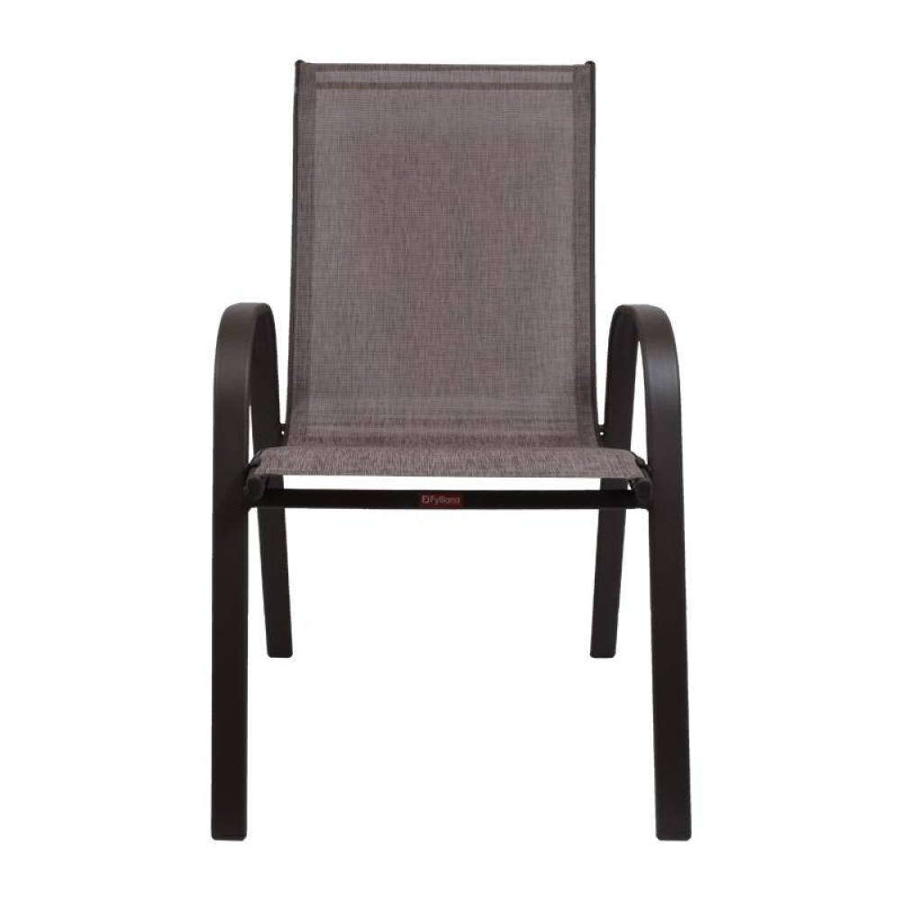 ΚΑΡΕΚΛΑ Fylliana SLING ΜΠΡΟΝΖΕ TEXTILENE ΚΑΦΕ ΣΚΕΛΕΤΟΣ 016 54x71x92εκ