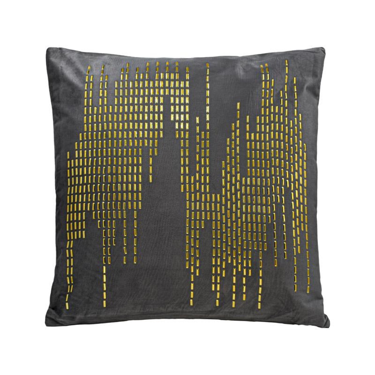 ΔΙΑΚΟΣΜΗΤΙΚΟ ΜΑΞΙΛΑΡΙ Fylliana ΓΚΡΙ-ΧΡΥΣΟ ΧΡΩΜΑ 45x45x10εκ