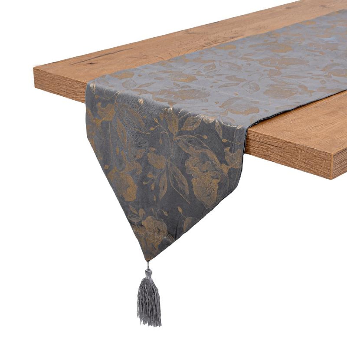 ΔΙΑΚΟΣΜΗΤΙΚΗ ΤΡΑΒΕΡΣΑ Fylliana ΓΚΡΙ-ΧΡΥΣΟ ΧΡΩΜΑ 150x32εκ