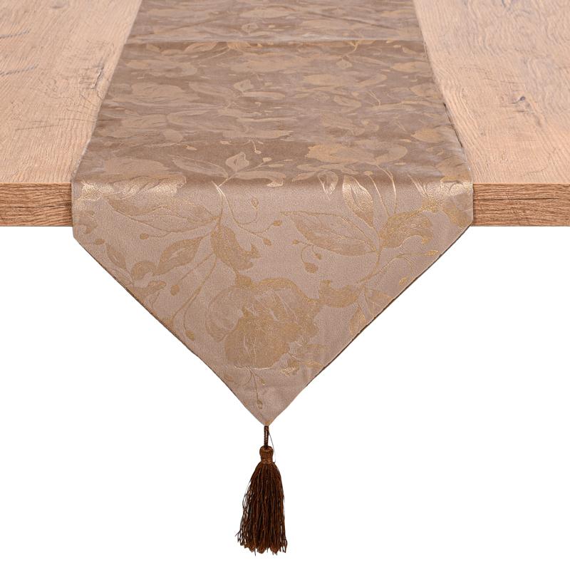 ΔΙΑΚΟΣΜΗΤΙΚΗ ΤΡΑΒΕΡΣΑ Fylliana ΑΝΟΙΧΤΟ ΚΑΦΕ ΧΡΩΜΑ 150x32εκ