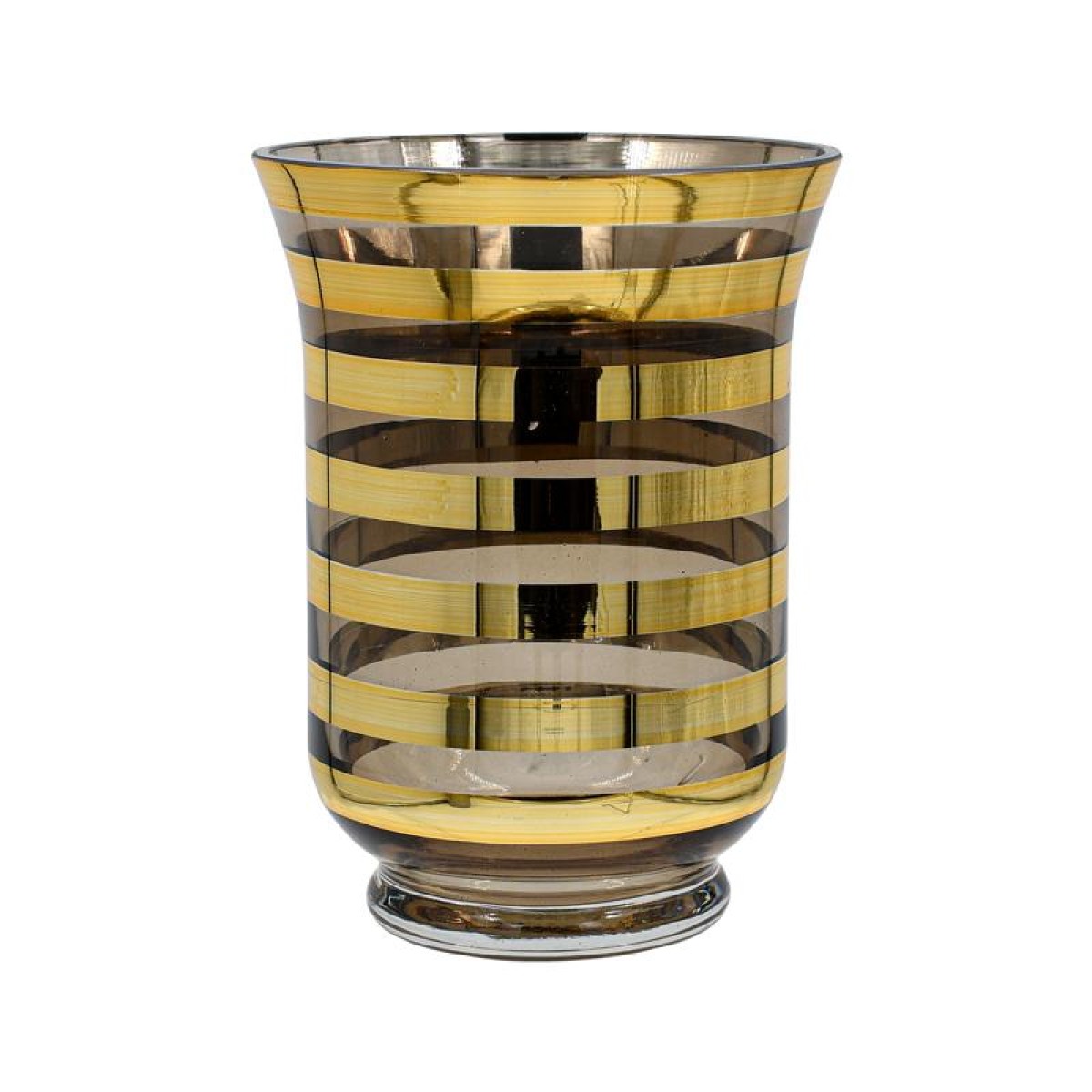 ΓΥΑΛΙΝΟ ΔΙΑΚΟΣΜΗΤΙΚΟ ΒΑΖΟ Fylliana FL1420 ΧΡΥΣΟ ΧΡΩΜΑ 15x20εκ