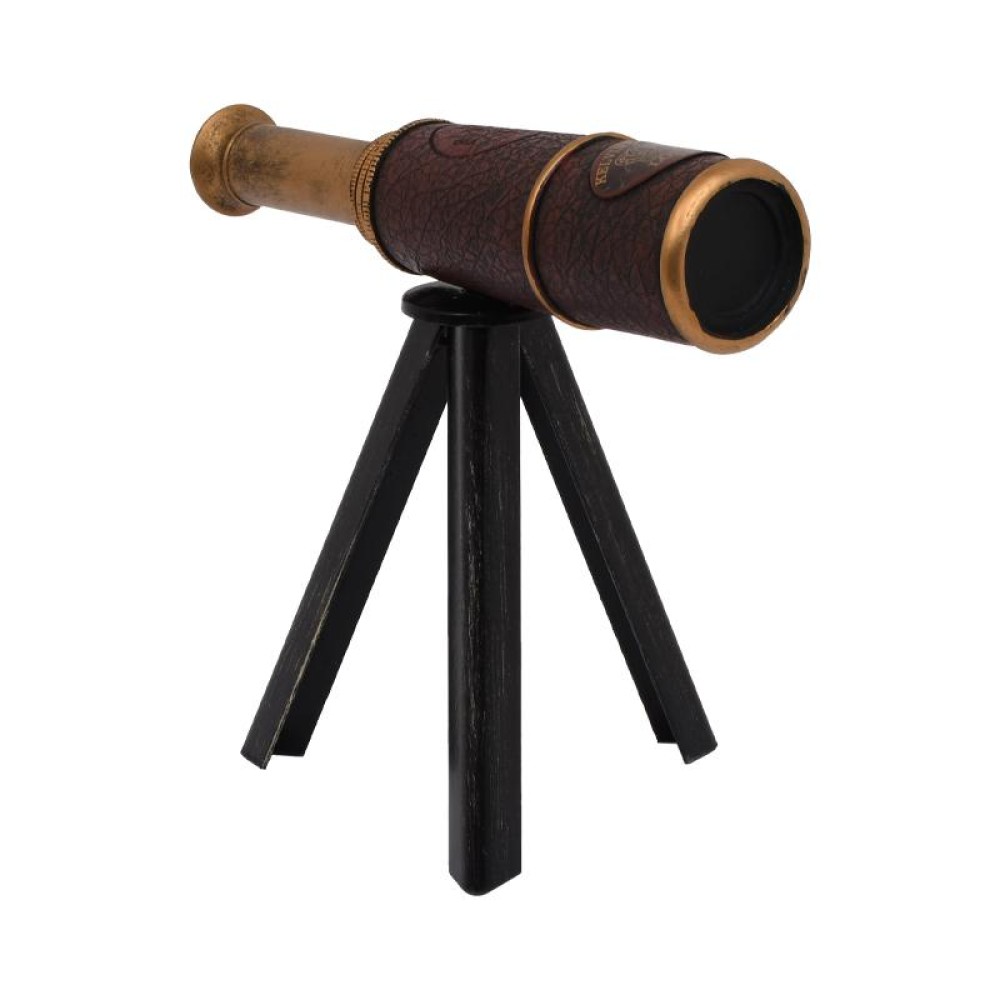 ΕΠΙΤΡΑΠΕΖΙΟ ΔΙΑΚΟΣΜΗΤΙΚΟ "TELESCOPE" ΜΑΥΡΟ-ΚΑΦΕ 23*5*24.5 sls