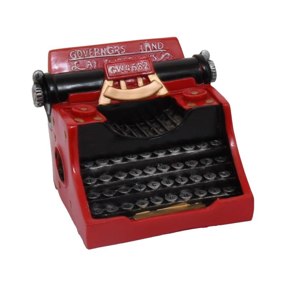ΕΠΙΤΡΑΠΕΖΙΟ ΔΙΑΚΟΣΜΗΤΙΚΟ "RETRO TYPEWRITER" 1/2 ΚΟΚΚΙΝΟ-ΧΡΥΣΟ 13*6*13