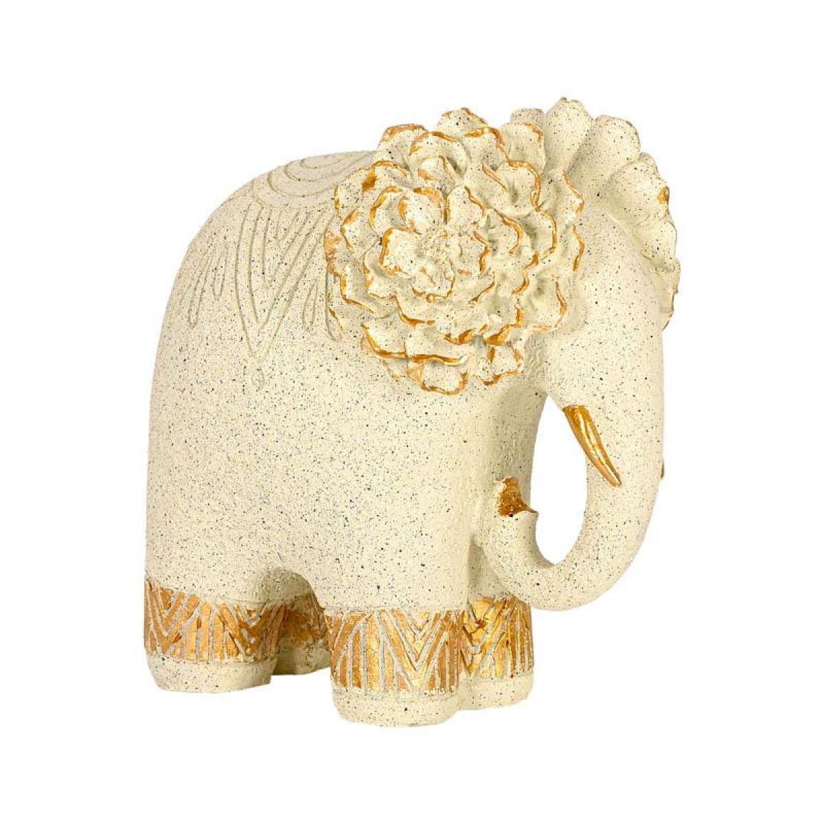 ΕΠΙΤΡΑΠΕΖΙΑ ΔΙΑΚΟΣΜΗΤΙΚΗ ΦΙΓΟΥΡΑ Fylliana FL25043 ELEPHANT ΛΕΥΚΟ-ΧΡΥΣΟ ΧΡΩΜΑ 17x11x17εκ