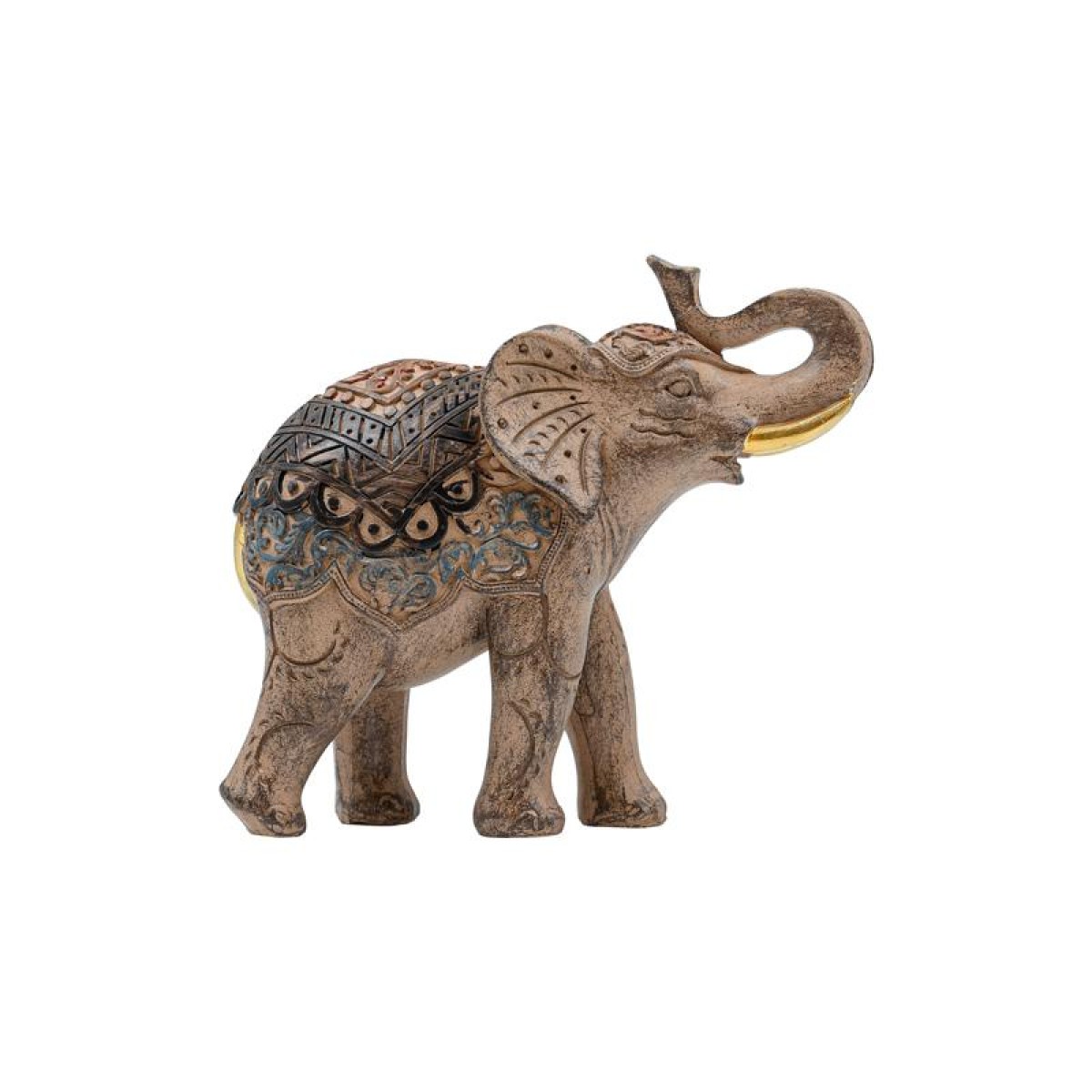 ΕΠΙΤΡΑΠΕΖΙΟ ΔΙΑΚΟΣΜΗΤΙΚΟ ΕΛΕΦΑΝΤΑΣ Fylliana FL24135 ΚΑΦΕ-ΧΡΥΣΟ ΧΡΩΜΑ 15x6x12εκ